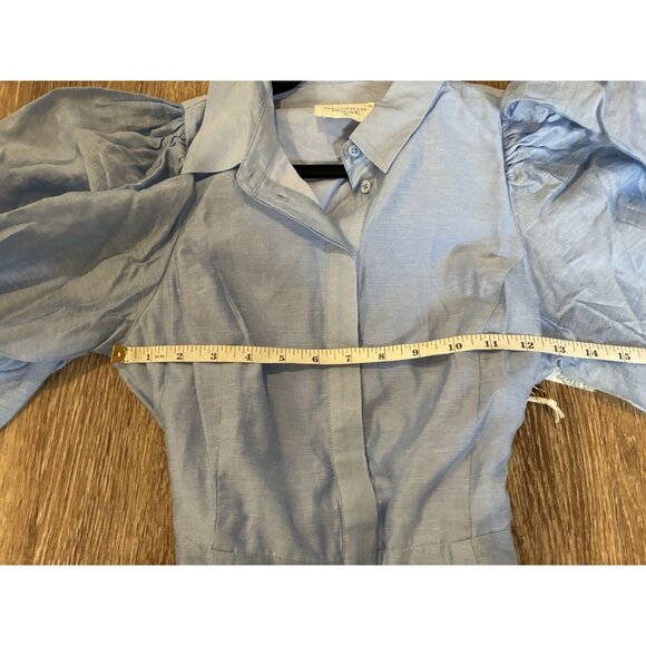 Tuckernuck NWT Hyacinth House Powder Blue Cindy Midi Dress Size XS - Picture 10 of 11